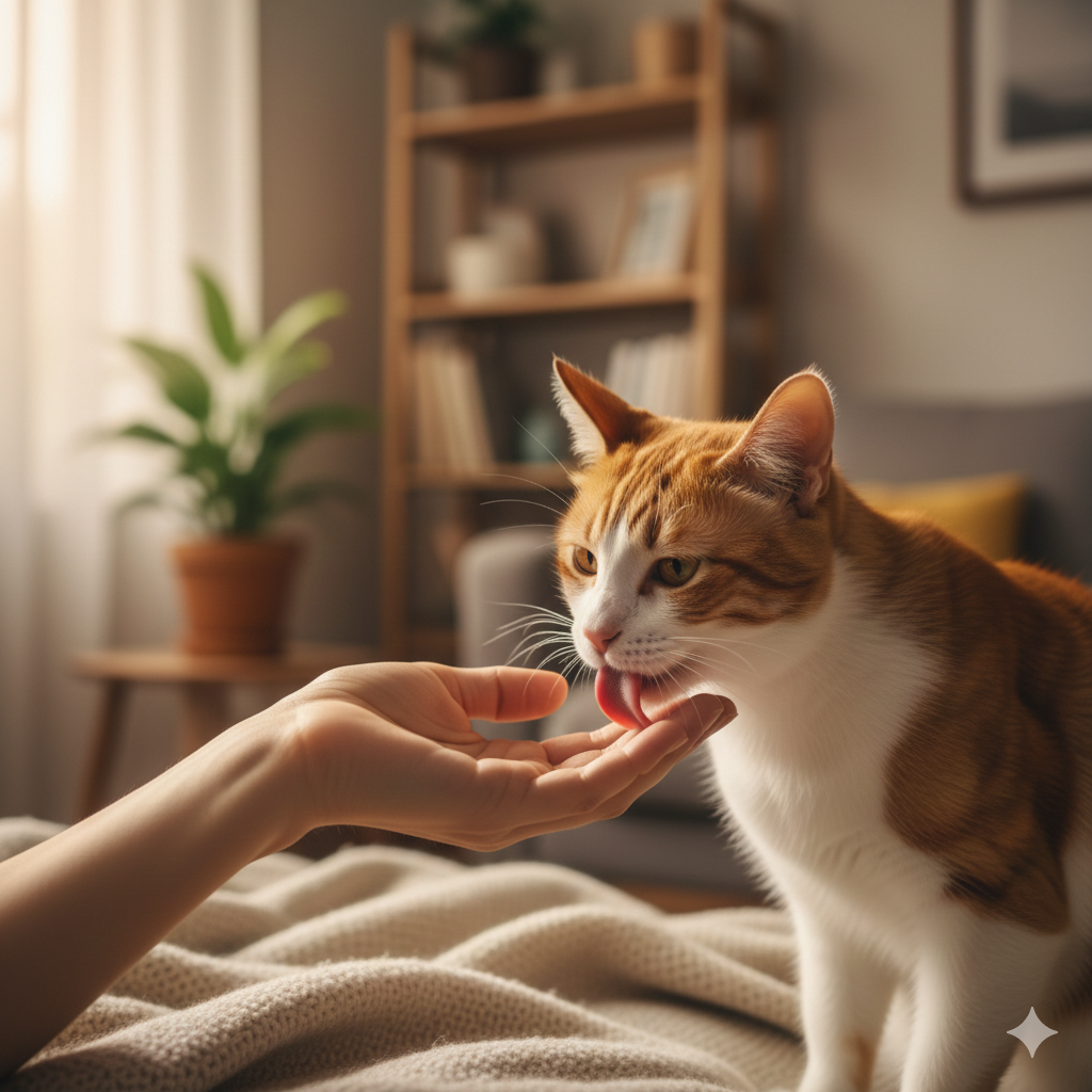 Why Cats Lick Humans: Understanding Feline Bonding Behavior