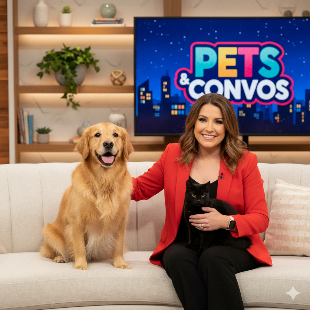 Presenter Talks About Pet Health on Her TV Program